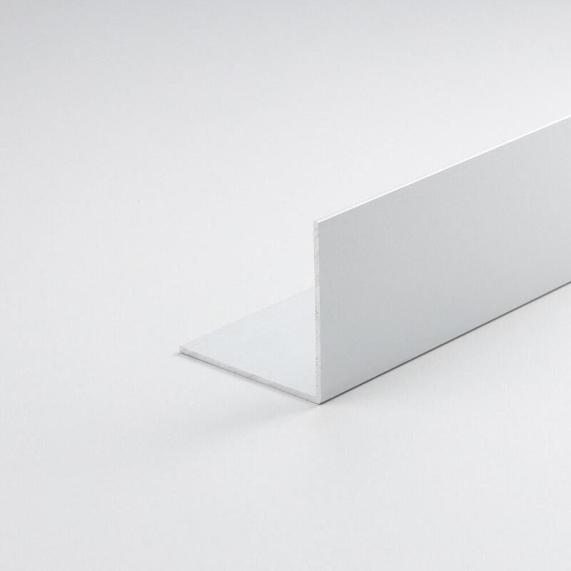 Pack De 2 Unidades - Perfil Bricolaje Ángulo Aluminio Plata 2000 X 20 X 20 Mm
