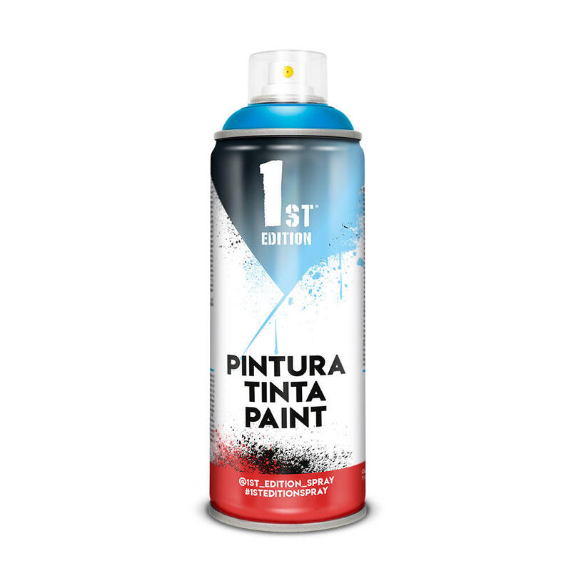 Pack De 2 Unidades - Pintura En Spray 1st Edition 520cc / 300ml Mate Azul Mediterráneo Ref 654