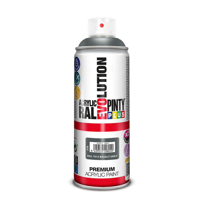 Pack De 2 Unidades - Pintura En Spray Pintyplus Evolution 520cc Ral 7012 Basalt Grey