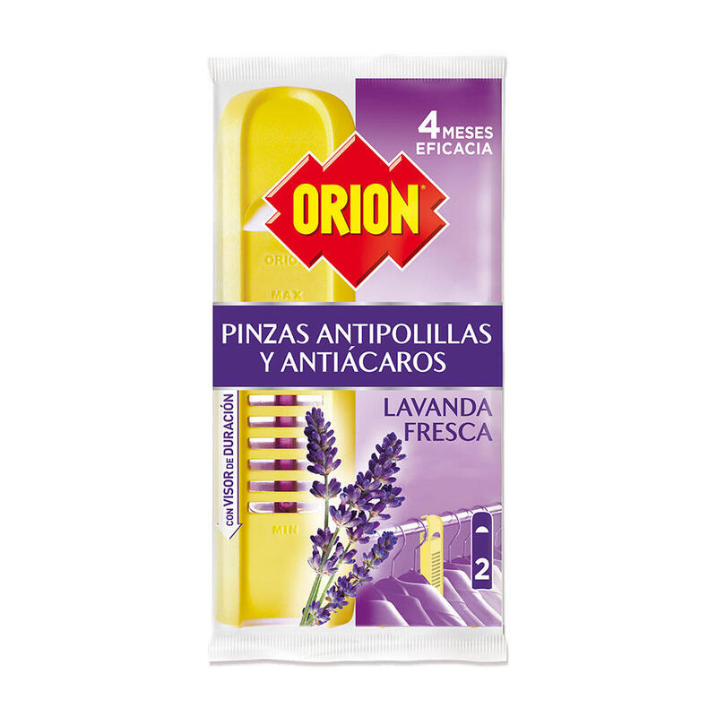 Pack De 2 Unidades - Pinzas Anti Ácaraos Y Polillas, Aroma Lavanda, 3+1 Gratis