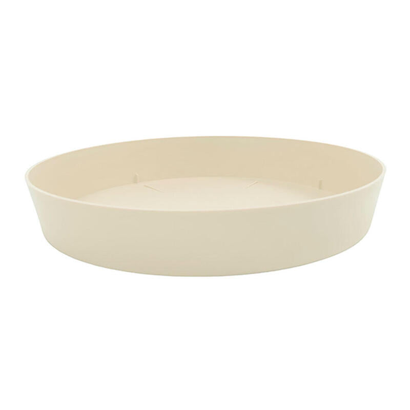 Pack De 2 Unidades - Plato Inyeccion Maceta Ø28x4,4cm Color Ecru