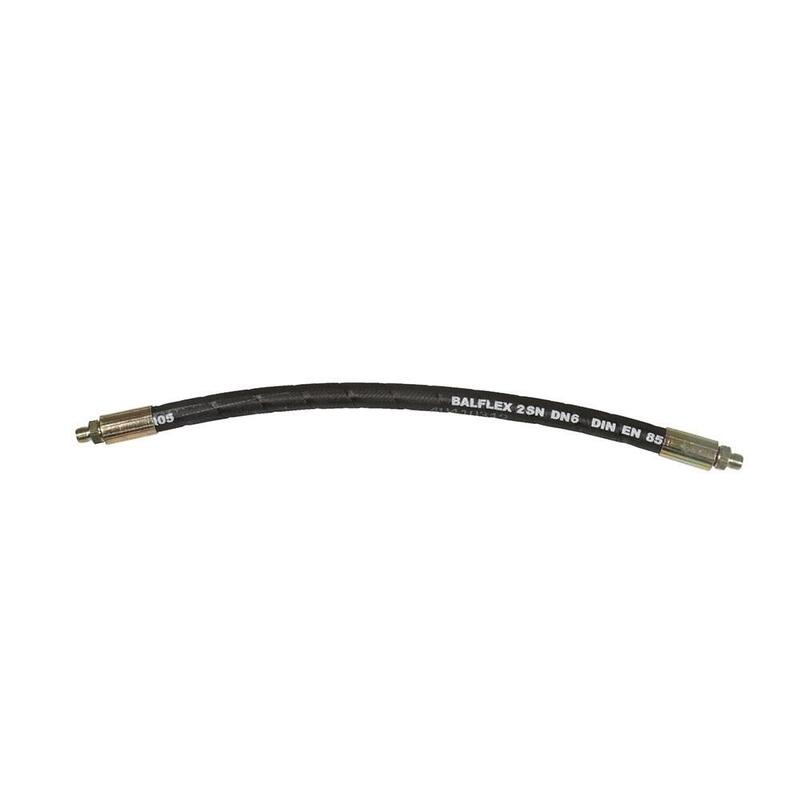 Pack De 2 Unidades - Racor Flexible Para Engrase Con Trenza De Acero 300 Mm