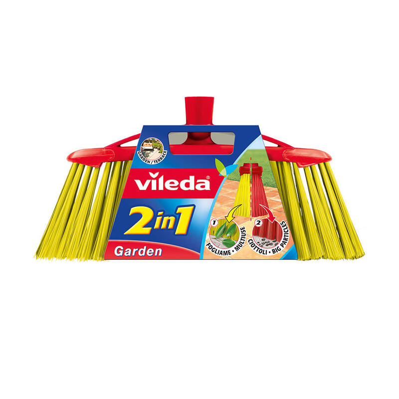 Pack De 2 Unidades - Recambio Escoba Para Exteriores Garden 2 En 1 112091 Vileda