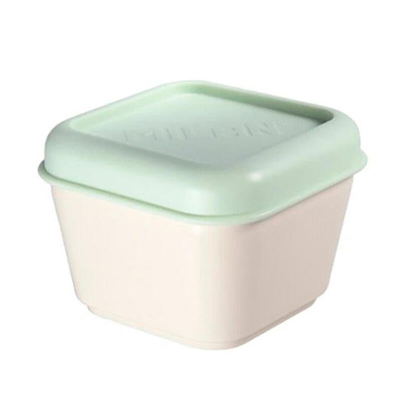 Pack De 2 Unidades - Recipiente Para Alimentos Cuadrado Tapa Verde 0,33 L