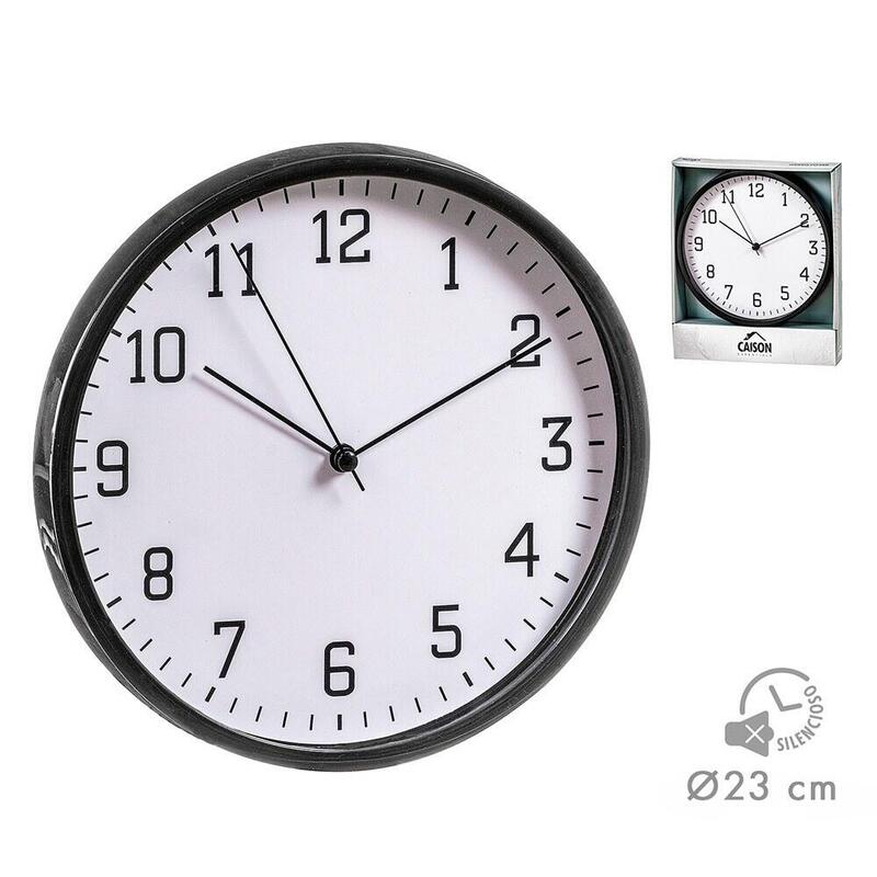 Pack De 2 Unidades - Reloj Pared Blanco/Negro Ø21,5 Cm