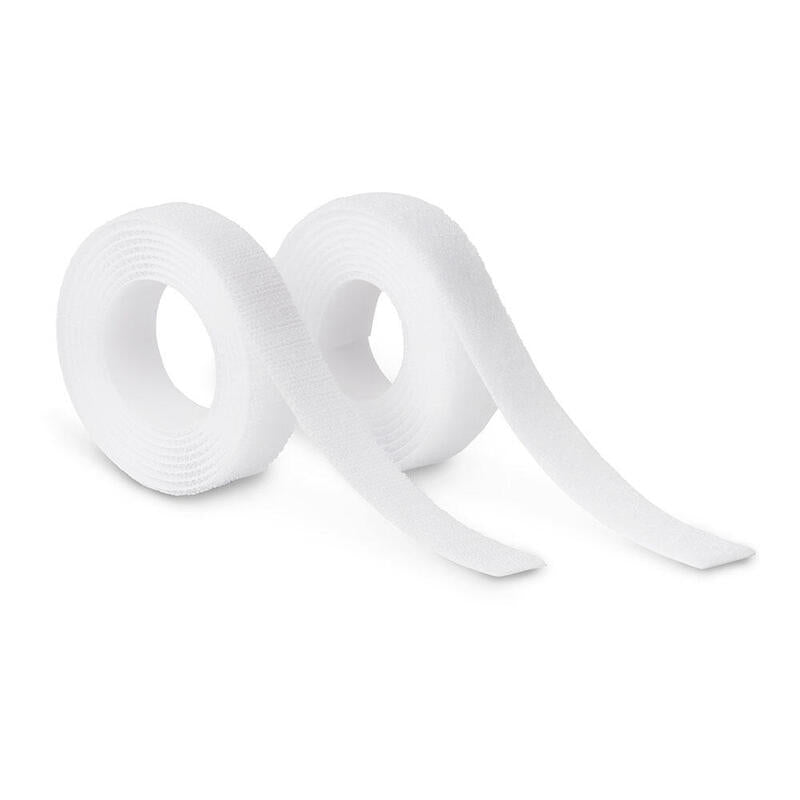 Pack De 2 Unidades - Rollo Adhesivo Térmico De Cierre De Gancho Y Bucle Blanco 20 Mm X 1,5 M