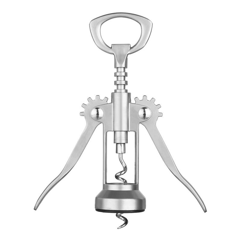 Pack De 2 Unidades - Sacacorchos Deluxe Acero Inoxidable Modelo Charles De Gaules 15cm
