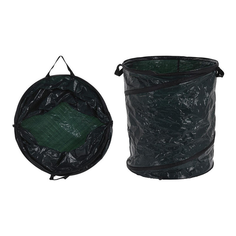 Pack De 2 Unidades - Saco De Jardin Con Muelle Ø40x50cm Color Verde 85l Progarden