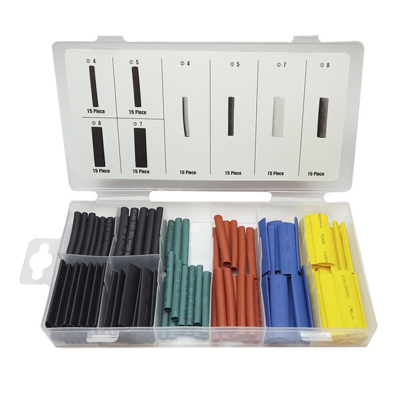 Pack De 2 Unidades - Set De 120 Fundas Termo Retractil Varios Colores Y Tamaños