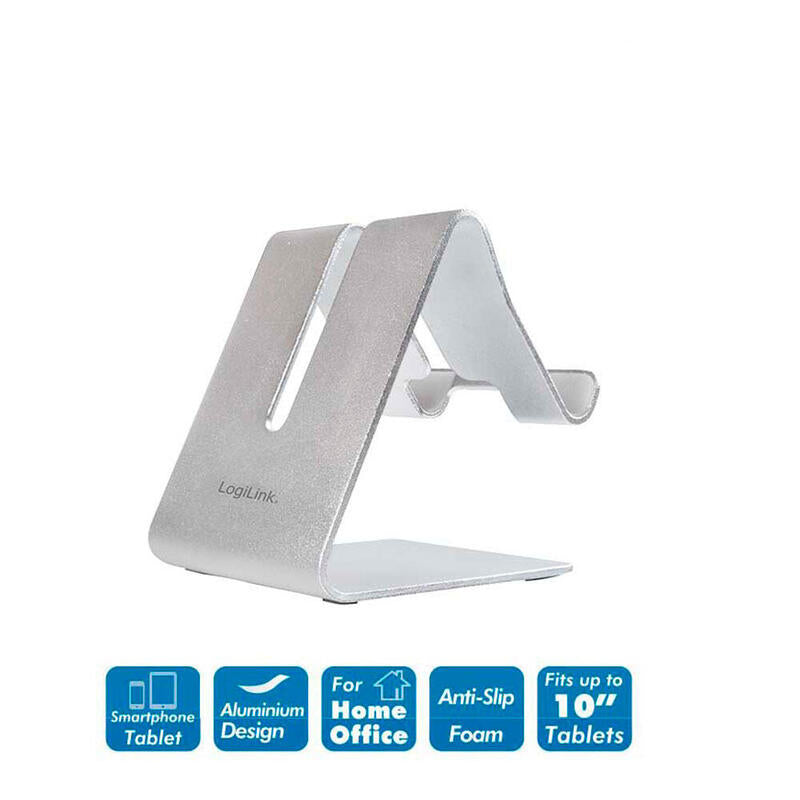 Pack De 2 Unidades - Soporte Para Smartphone Y Tablet, Aluminio Logilink