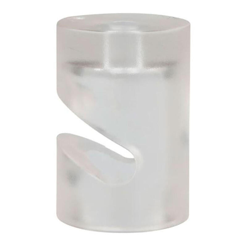 Pack De 2 Unidades - Sujetacables De Plástico, Cilíndrico En V, Transparente, 5 Uds