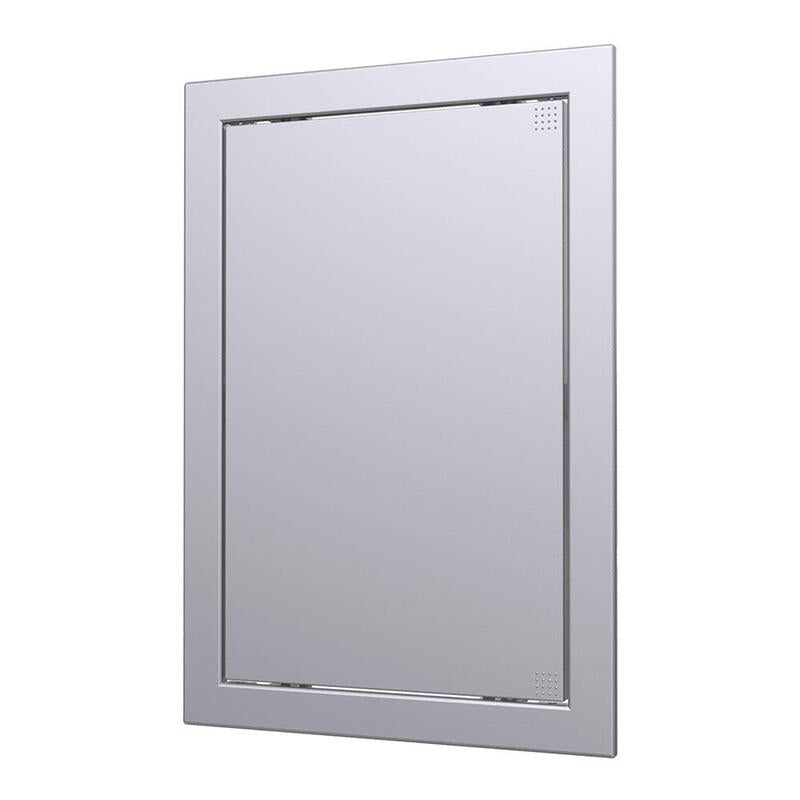 Pack De 2 Unidades - Tapa De Registro Plástico Plata Mate 20x40cm