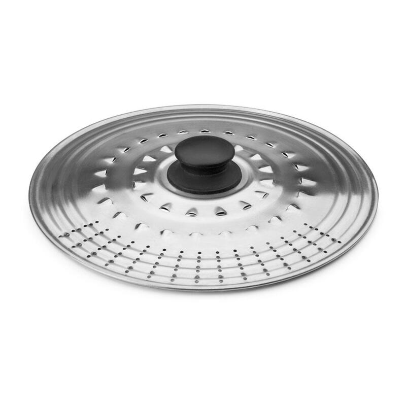 Pack De 2 Unidades - Tapa Multiuso Acero Inox, 14x16x18cm, 714219, Ibili