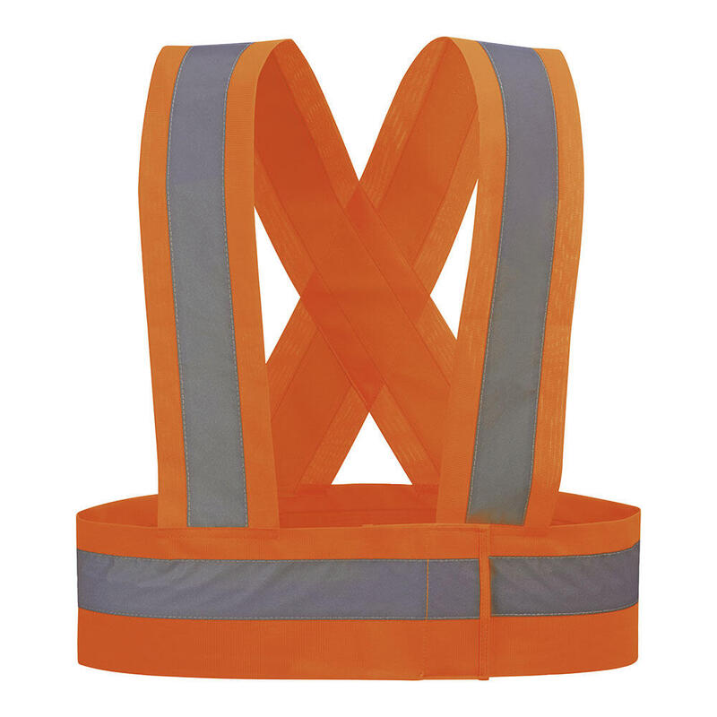 Pack De 2 Unidades - Tirantes De Alta Visibilidad. Color Naranja Fluor. Hvtora/Xl Juba