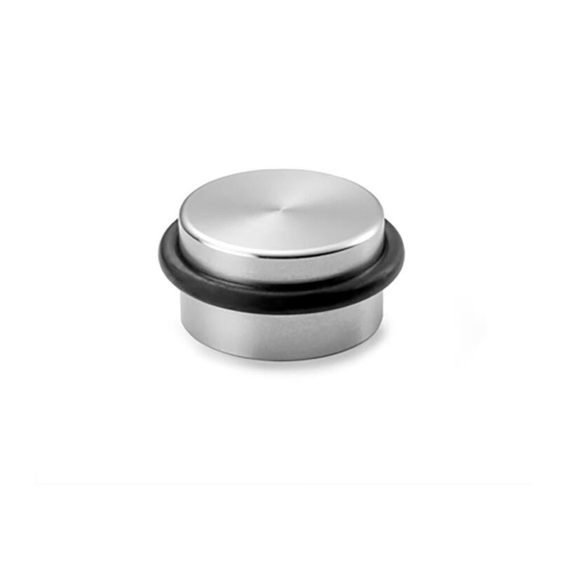 Pack De 2 Unidades - Tope Cilindrico Acero Inoxidable Con Adhesivo Extra Fuerte (Blister) Inofix