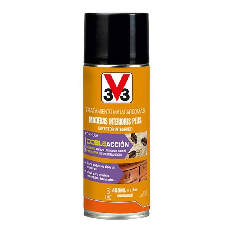 Pack De 2 Unidades - Tratamiento Matacarcomas Maderas Interiores Plus, 400 Ml