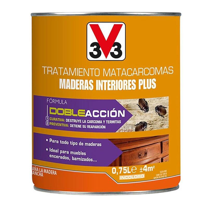 Pack De 2 Unidades - Tratamiento Matacarcomas Maderas Interiores Plus, 750 Ml