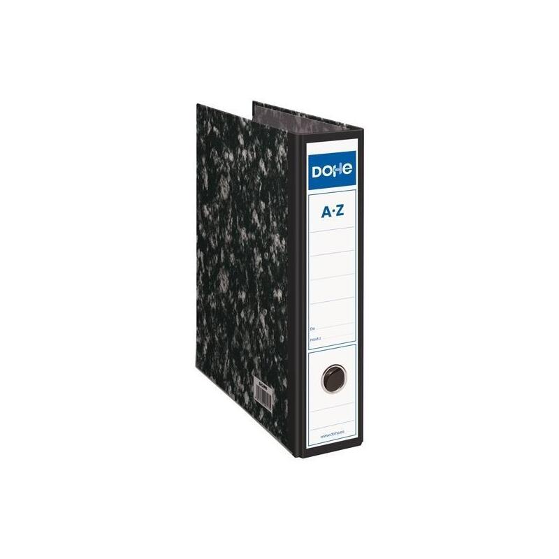 Pack De 20 Unidades Dohe Archivador Palanca Archinovo Folio Lomo Ancho Cartón Rígido Negro Jaspeado