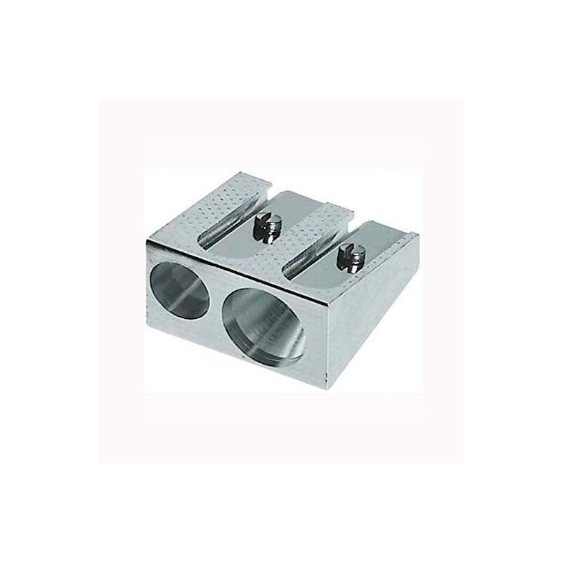 Pack De 20 Unidades Faber Castell Afilalápices De Metal Doble 50-34 Plata