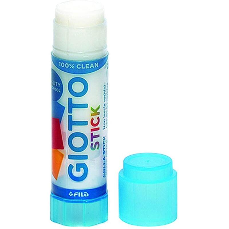 Pack De 20 Unidades Giotto Stick Barra De Pegamento Mediano - Capacidad 20gr - Sin Disolventes - Secado Rapido - Apto Para Uso Escolar