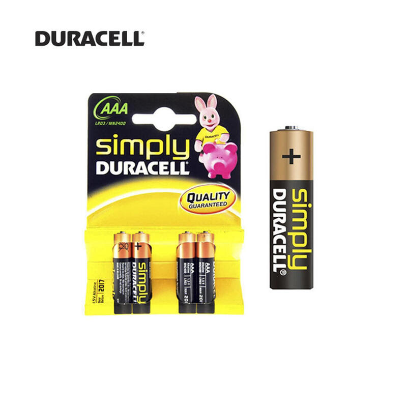 Pack De 20 Unidades Pila Duracell Simply Lr3 Aaa (Blister 4 Pilas)
