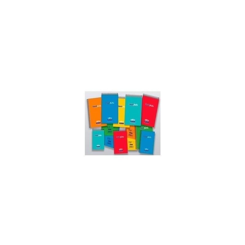 Pack De 20 Unidades Zorrilla Bloc De Bolsillo Tauroplastic Premier 80h 8º 90gr Cuadros Natural T/ Pp Colores Surtidos Translúcidos