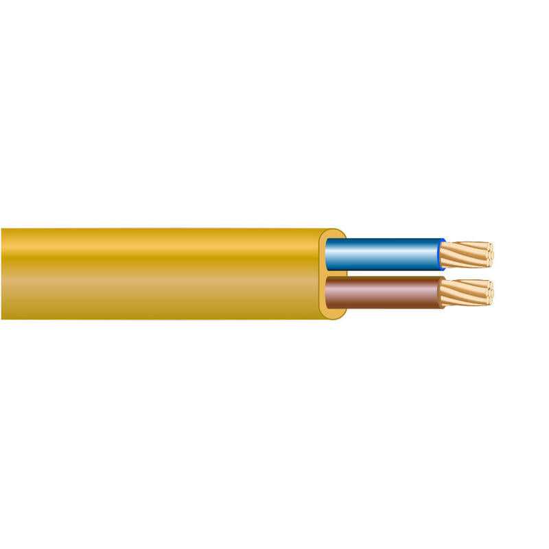 Pack De 200 Unidades - Manguera Plana 2x0,75mm Dorada Flexible H05 Vv-F (Audio) Euro/Mts