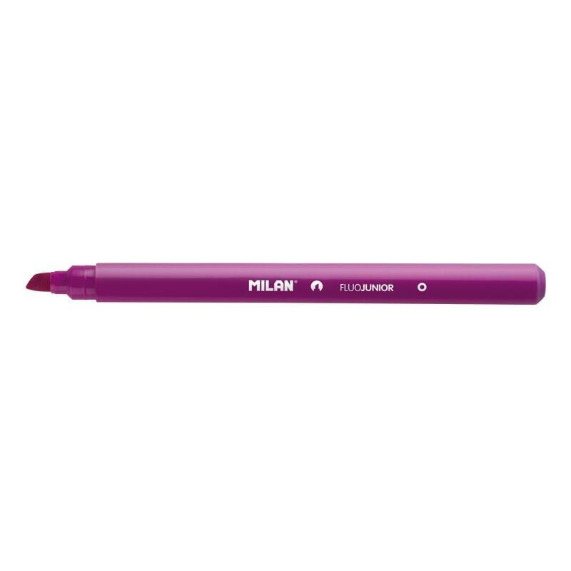 Pack De 22 Unidades Milan Junior Marcador Fluorescente - Punta Biselada 1 - 4mm - Rosa