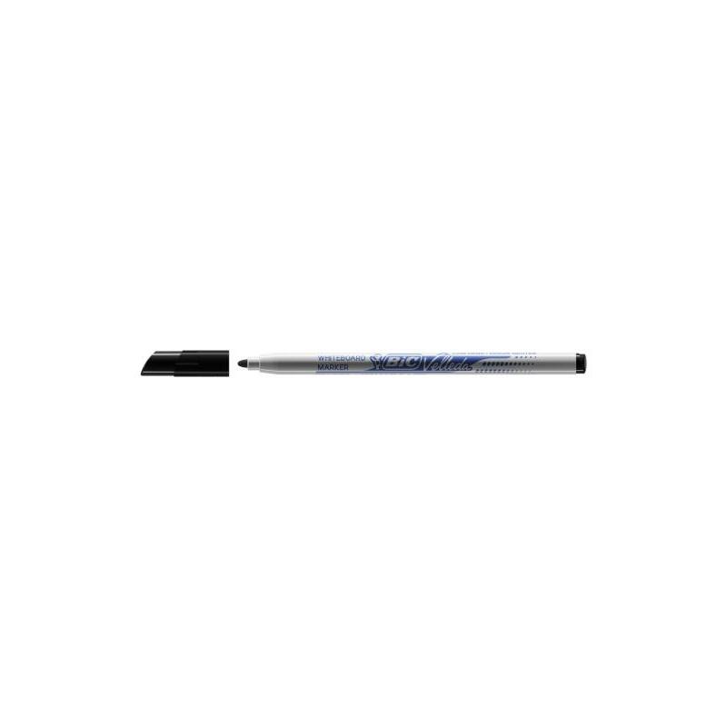 Pack De 24 Unidades Bic Velleda 1721 Rotulador Para Pizarra - Punta Fina - Trazo De 1.5mm - Borrado Optimo - Negro