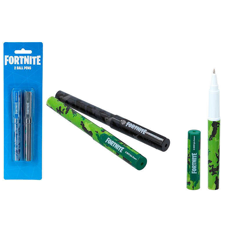 Pack De 24 Unidades - Blister 2 Boligrafos Fortnite