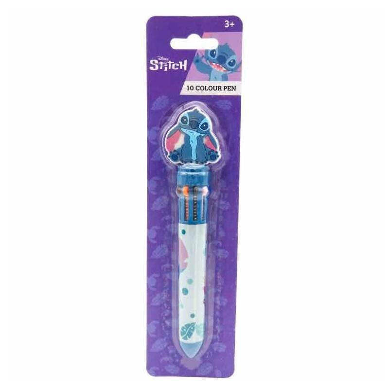 Pack De 24 Unidades - Boligrafo 10 Colores Stitch Disney