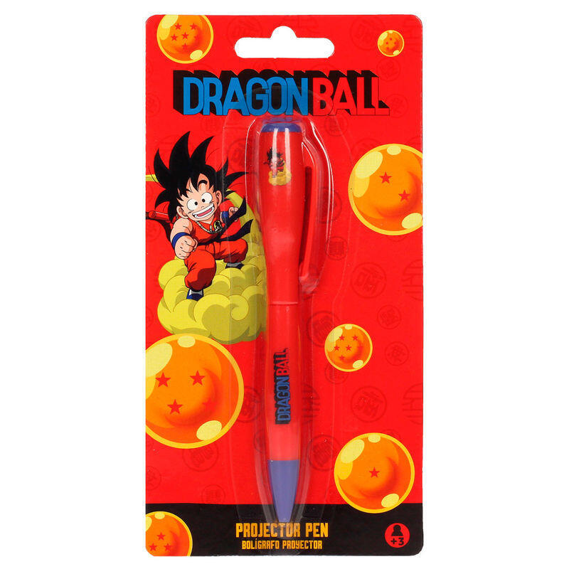 Pack De 24 Unidades - Boligrafo Proyector Luz Goku Niño Dragon Ball