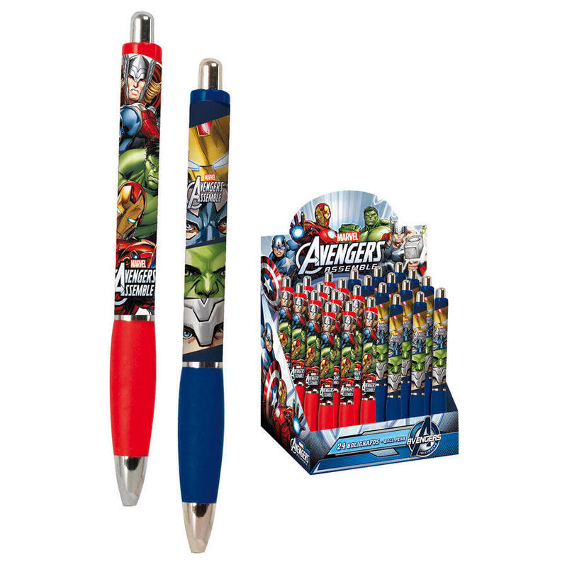 Pack De 24 Unidades - Boligrafo Vengadores Avengers Marvel Team Surtido