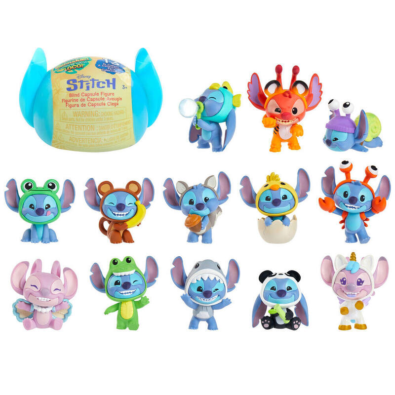 Pack De 24 Unidades - Capsula Sorpresa Figura Goes Wild Stitch Disney Surtido