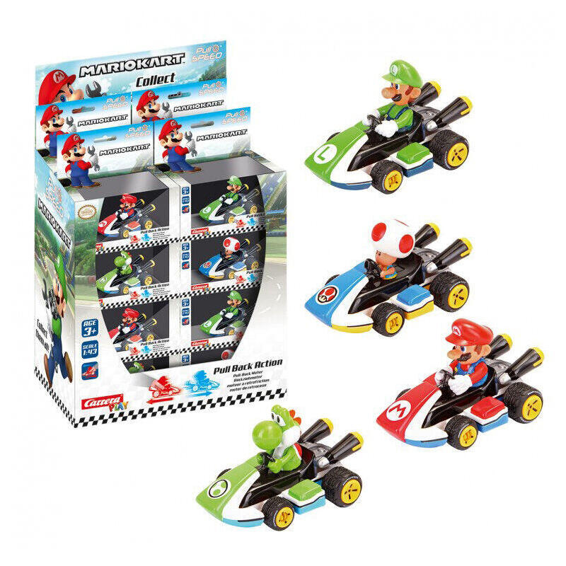 Pack De 24 Unidades - Coche Pull Speed Mario Kart 8 Surtido
