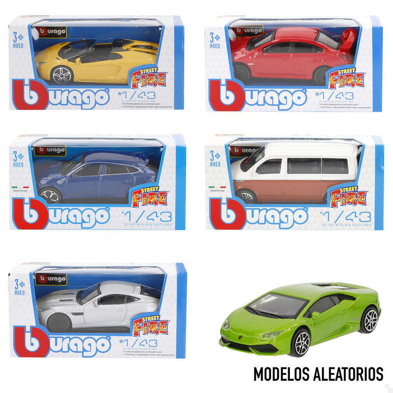 Pack De 24 Unidades - Coche Street Fire Metal Surtido