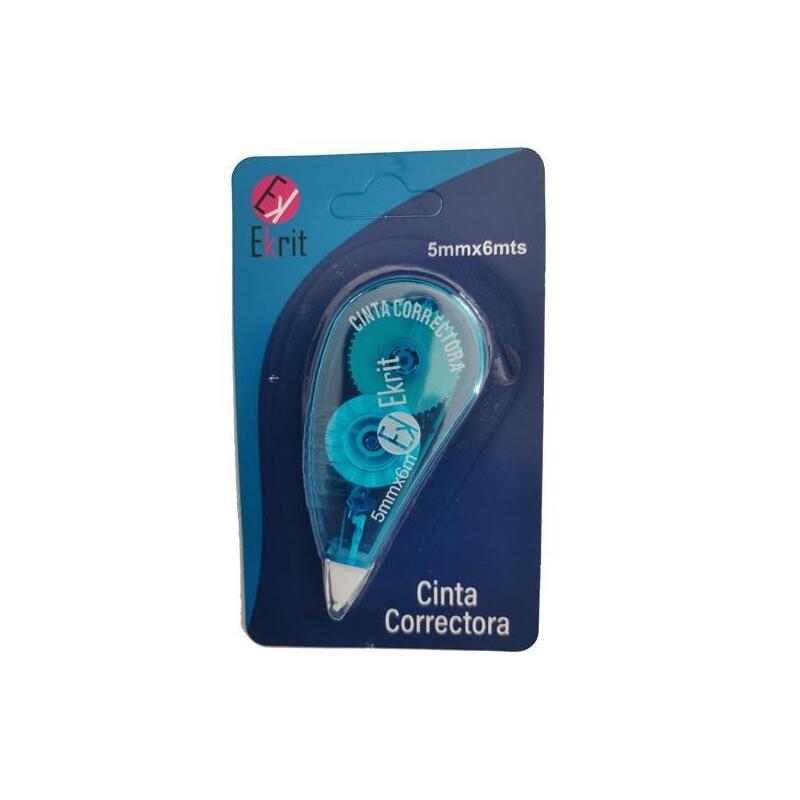 Pack De 24 Unidades Ekrit Cinta Correctora 5mm X 6m Blister