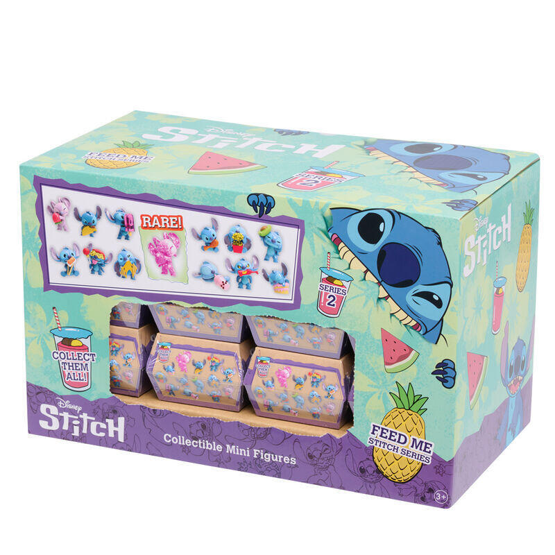Pack De 24 Unidades - Figura Stitch Burguer Disney 5cm Surtido