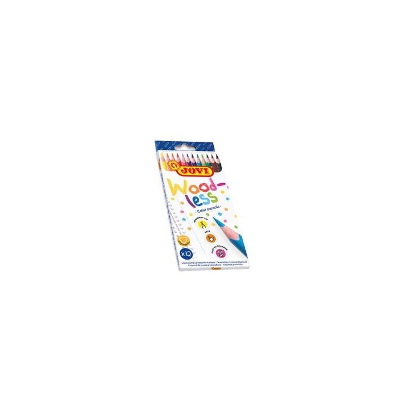 Pack De 24 Unidades Jovi Lápices De Colores Woodless C/Surtidos Estuche 12 Ud