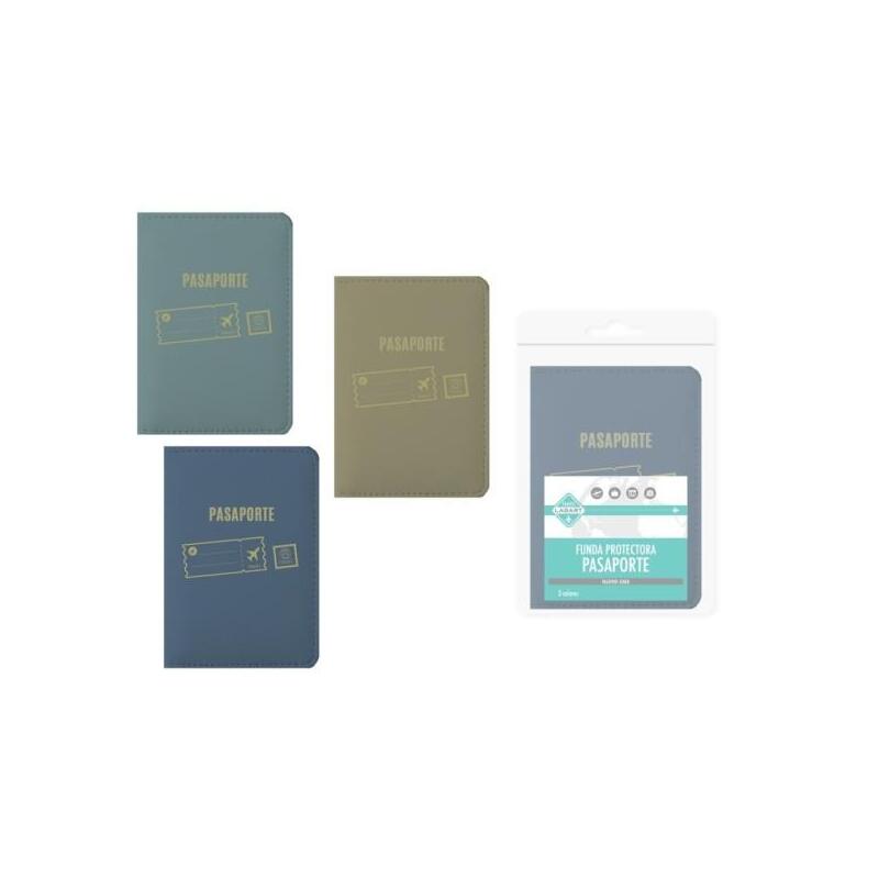 Pack De 24 Unidades Lagart Funda Protectora Para Pasaporte - Interior Con Bolsillo Lateral - Colores Surtidos