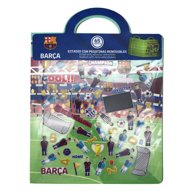 Pack De 24 Unidades - Libro De Pegatinas Reutilizables 3d Estadio Fc Barcelona