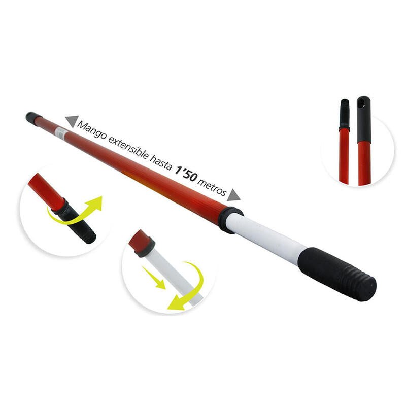Pack De 24 Unidades - Mango Metálico Extensible 86 -150 Cm Rosca Ø22 Mm