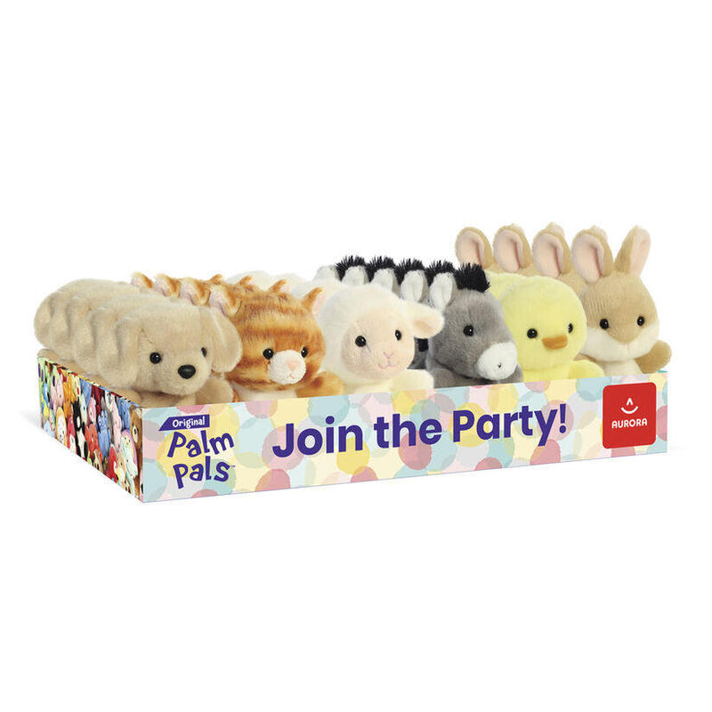 Pack De 24 Unidades - Peluche Mascotas Palm Pals 13cm Surtido