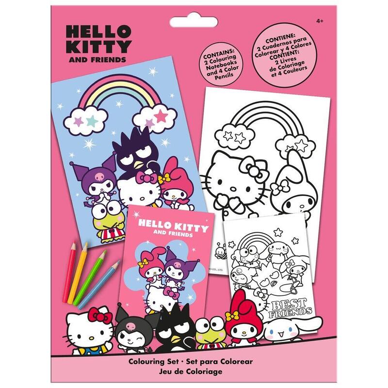 Pack De 24 Unidades - Set Colorear Hello Kitty And Friends