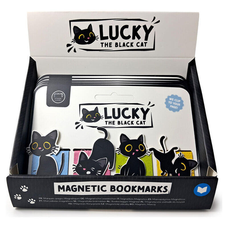 Pack De 24 Unidades - Set Marcapaginas Gato Negro Surtido