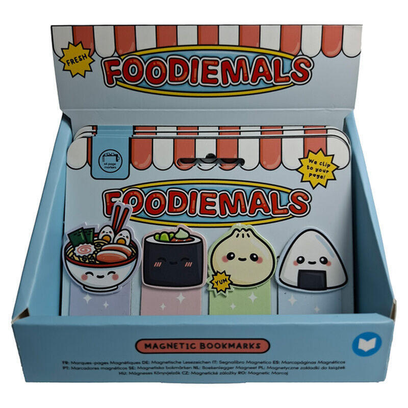 Pack De 24 Unidades - Set Marcapaginas Magnéticos Ramen Y Sushi Foodiemals