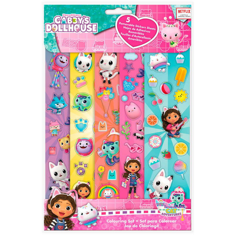 Pack De 24 Unidades - Set Pegatinas La Casa De Muñecas De Gabby
