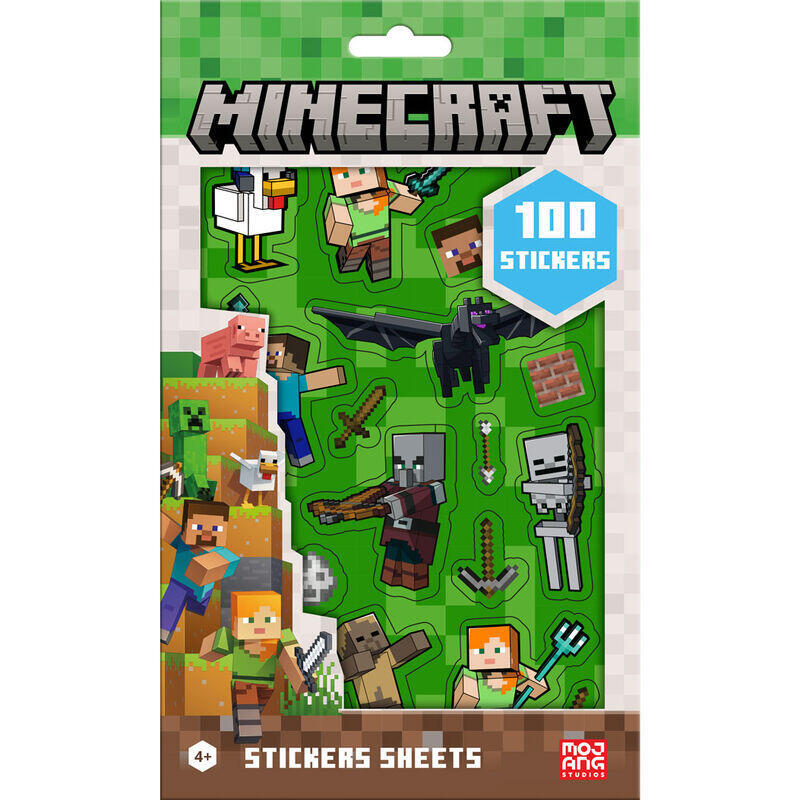 Pack De 24 Unidades - Set Pegatinas Minecraft
