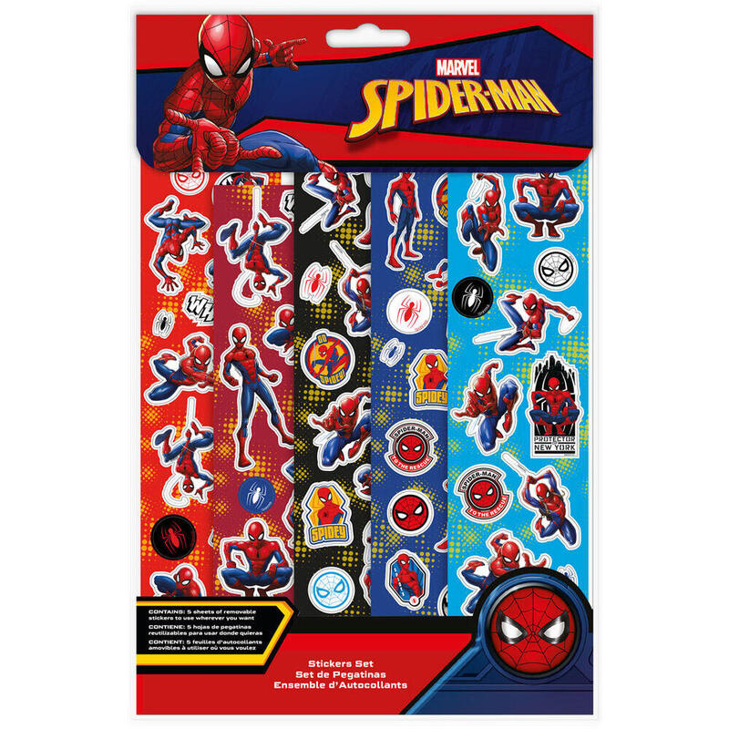 Pack De 24 Unidades - Set Pegatinas Spiderman Marvel