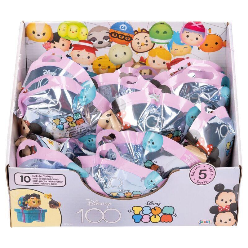 Pack De 24 Unidades - Sobre Sorpresa Figura Serie 5 Tsum Tsum 100th Anniversary Disney Surtido
